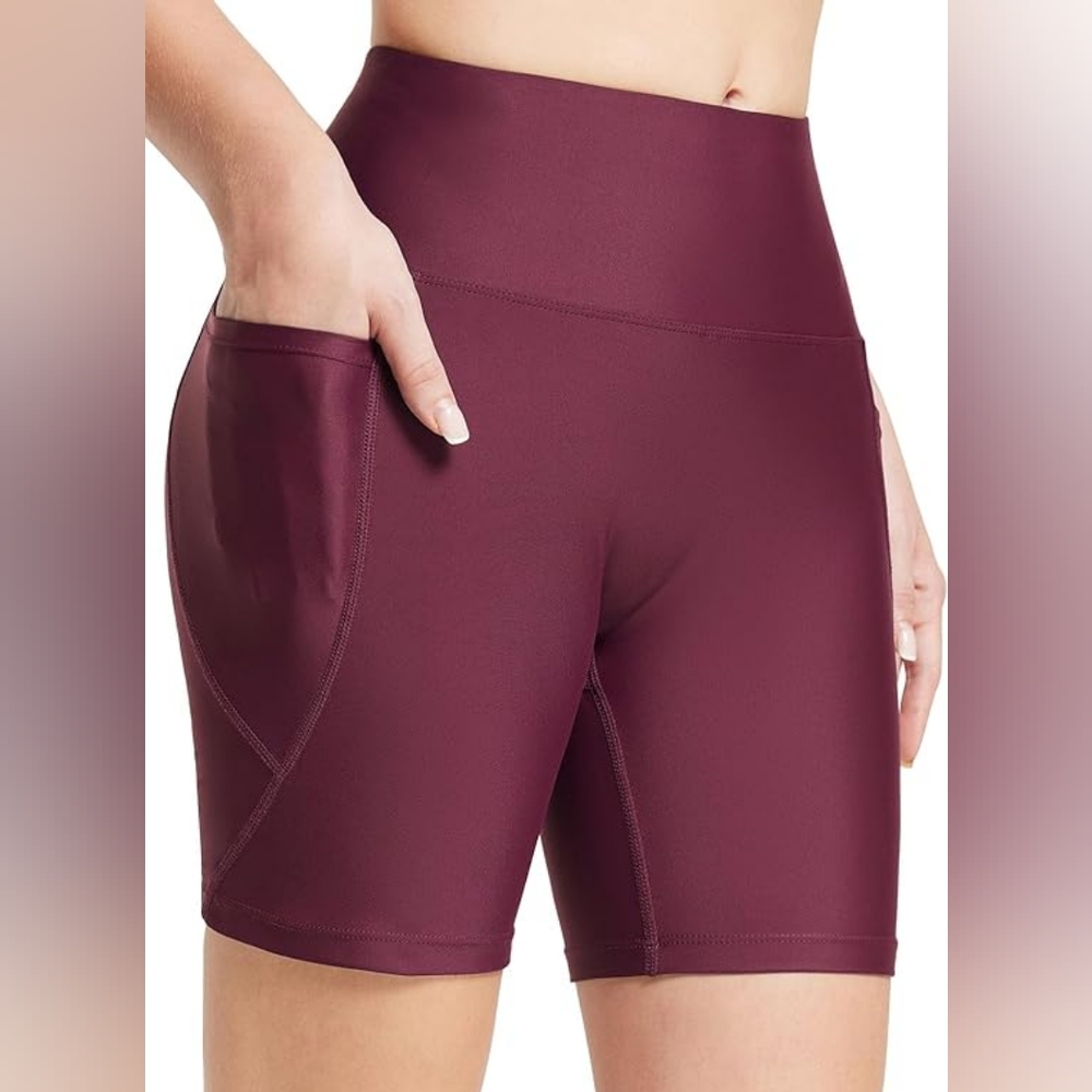Baleaf Women Shorts Red Wine